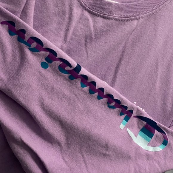 Champion Long Sleeve T-shirt - Light Purple - Picture 3 of 5